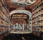 leigh hunt, the interior of the teatro san carlo in naples where several of rossini s operas were fist performed